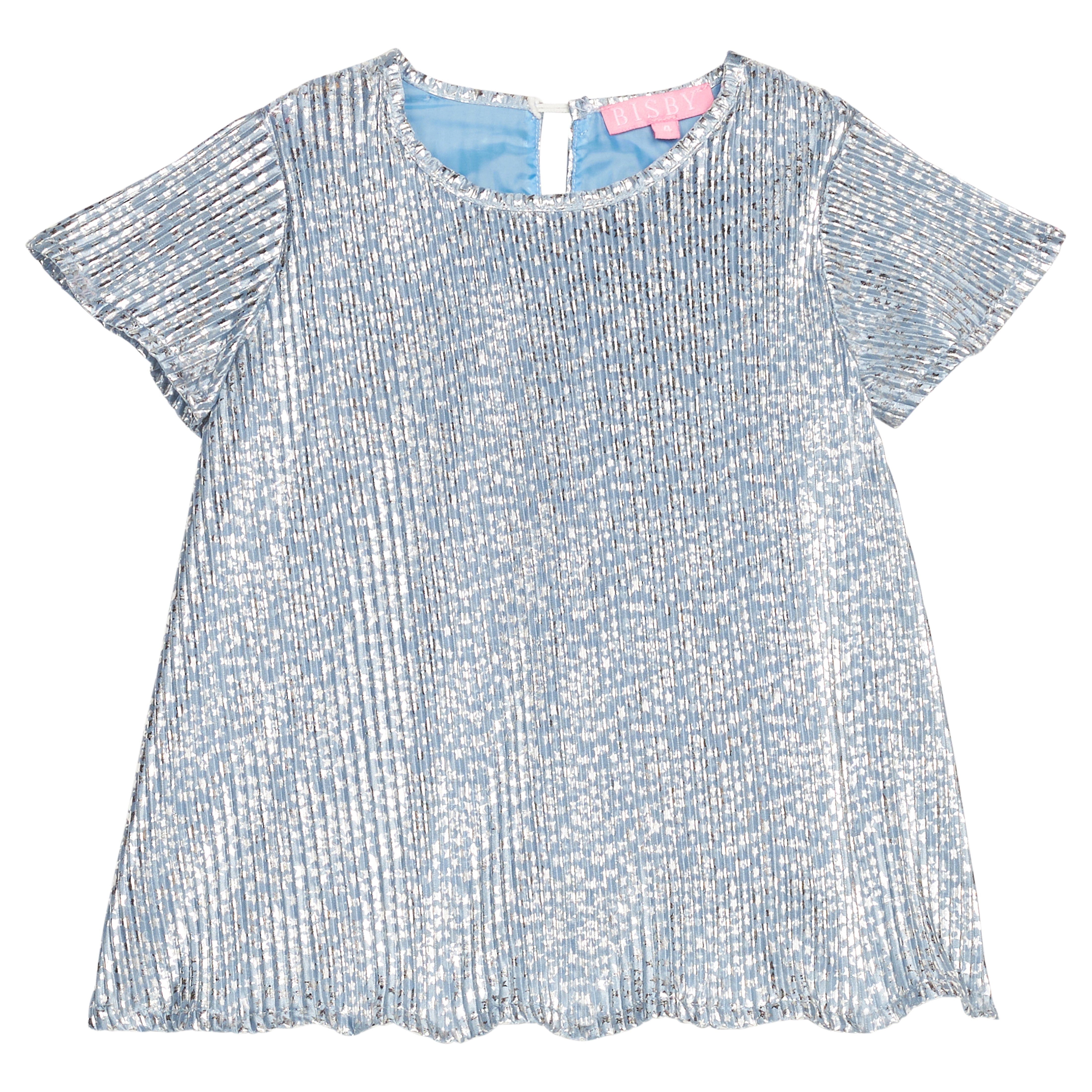 Bisby Crinkle Top, Blue Crinkle Stars
