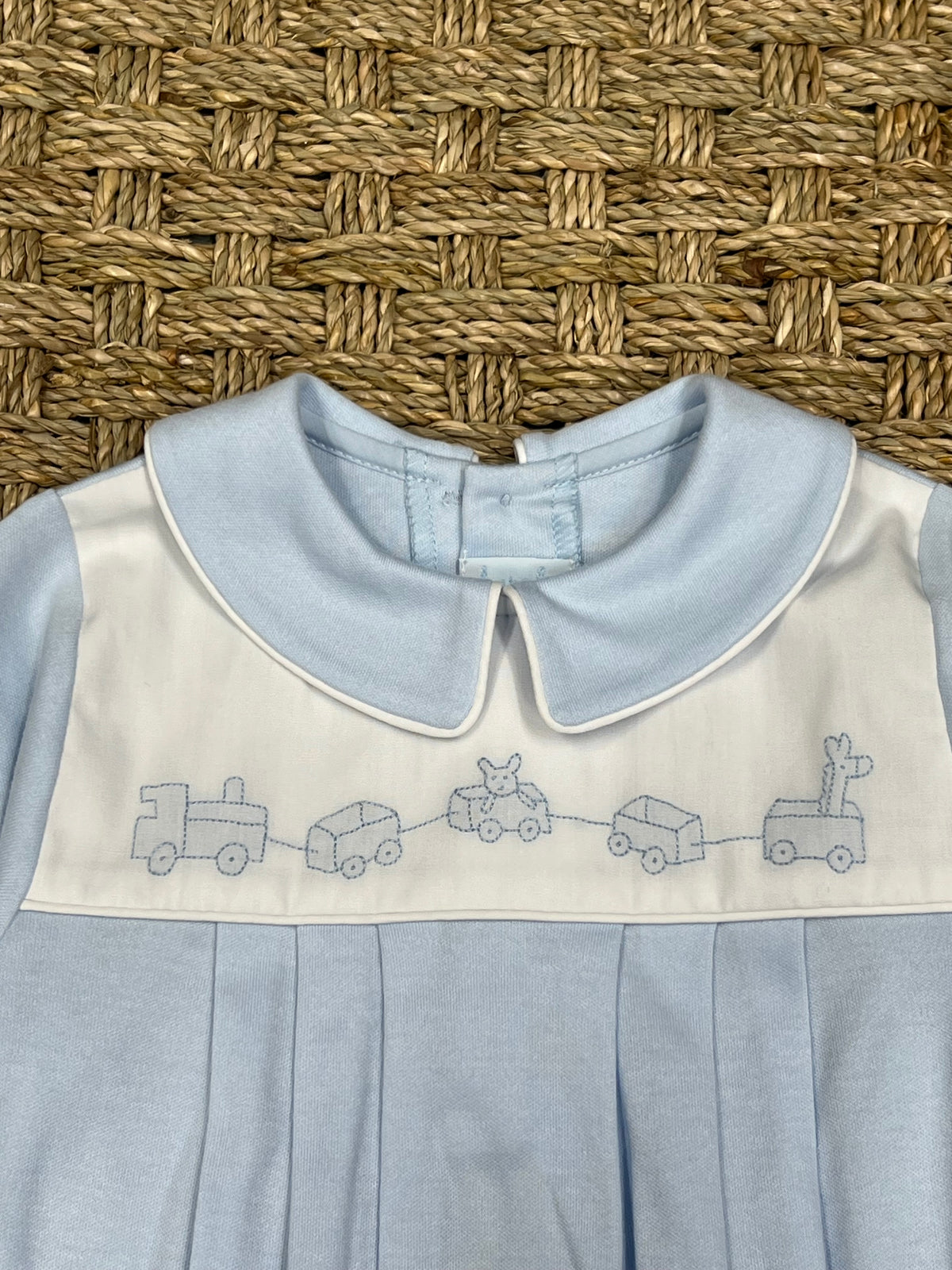 Auraluz Blue Bubble with Boat Embroidery on Collar main image 1