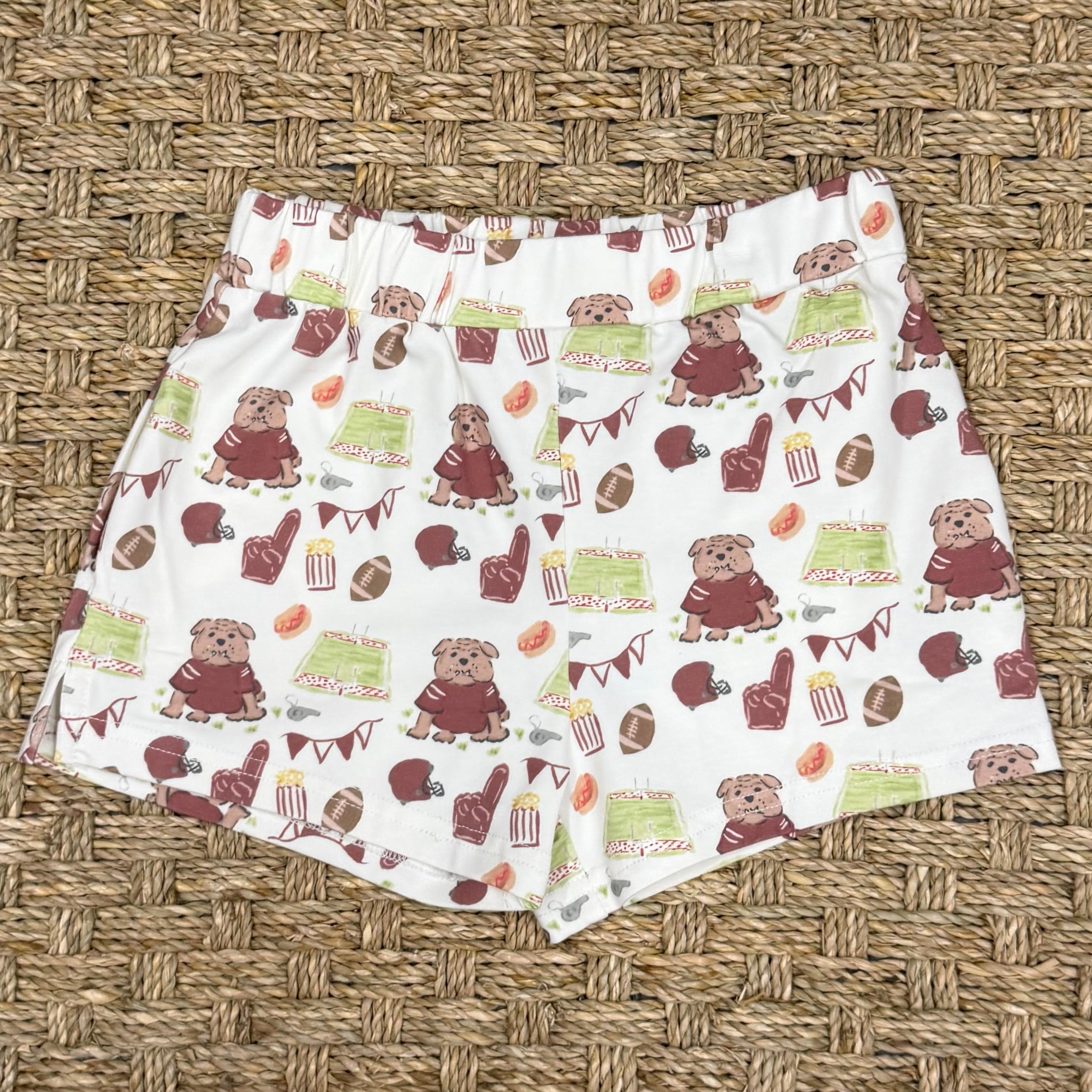 Three Little Ducks Stafford Shorts, Game Day Bulldog