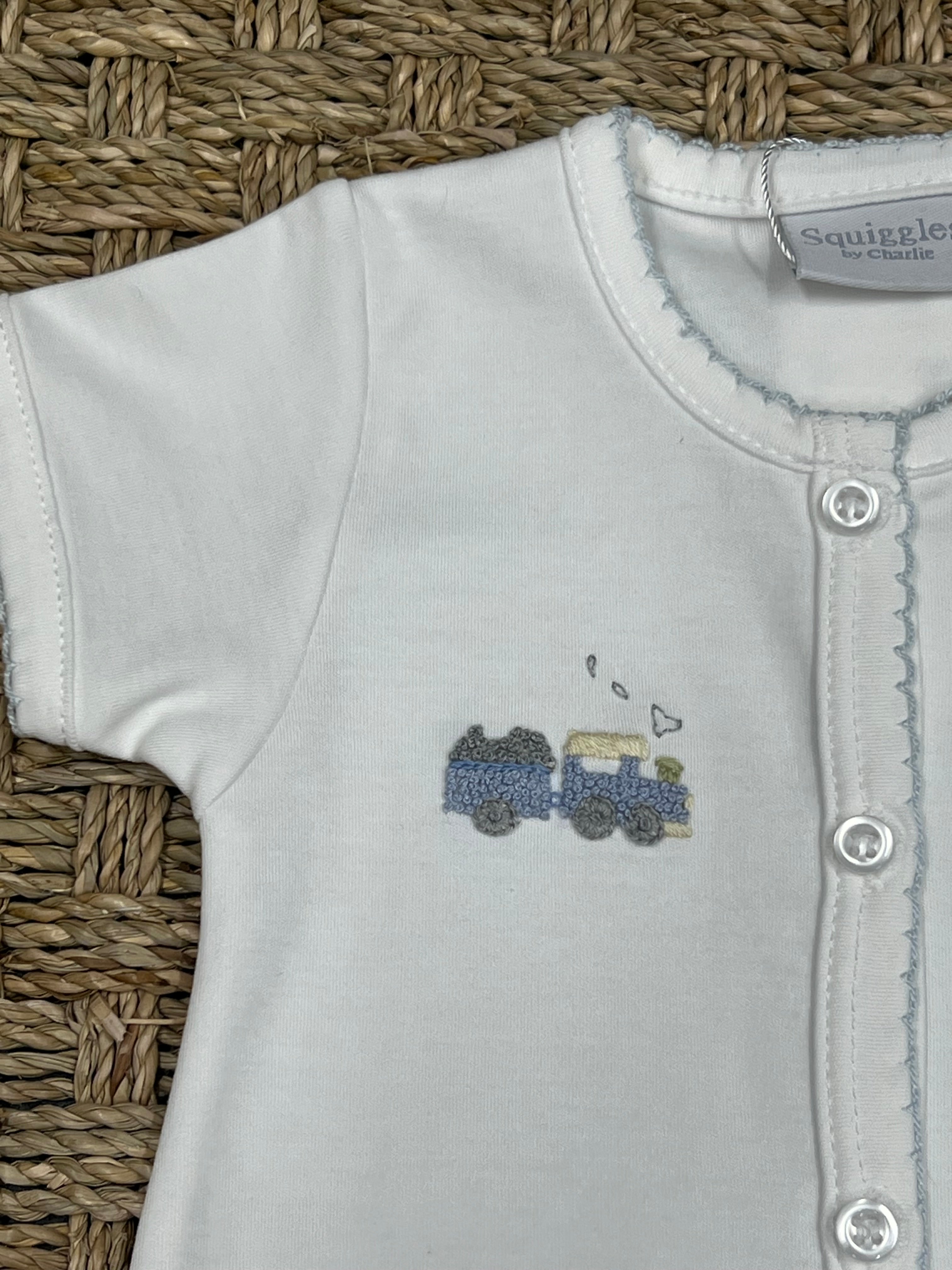 Squiggles Train Engine with Coal Car Daygown