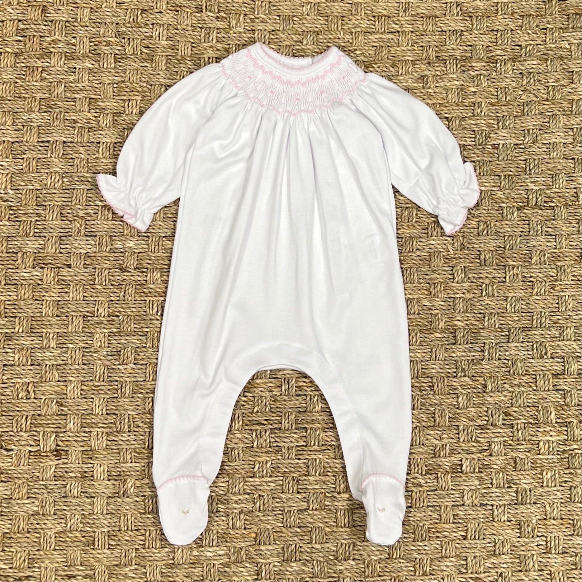 Magnolia Baby Lizzie & Landon's Bishop Footie, Pink