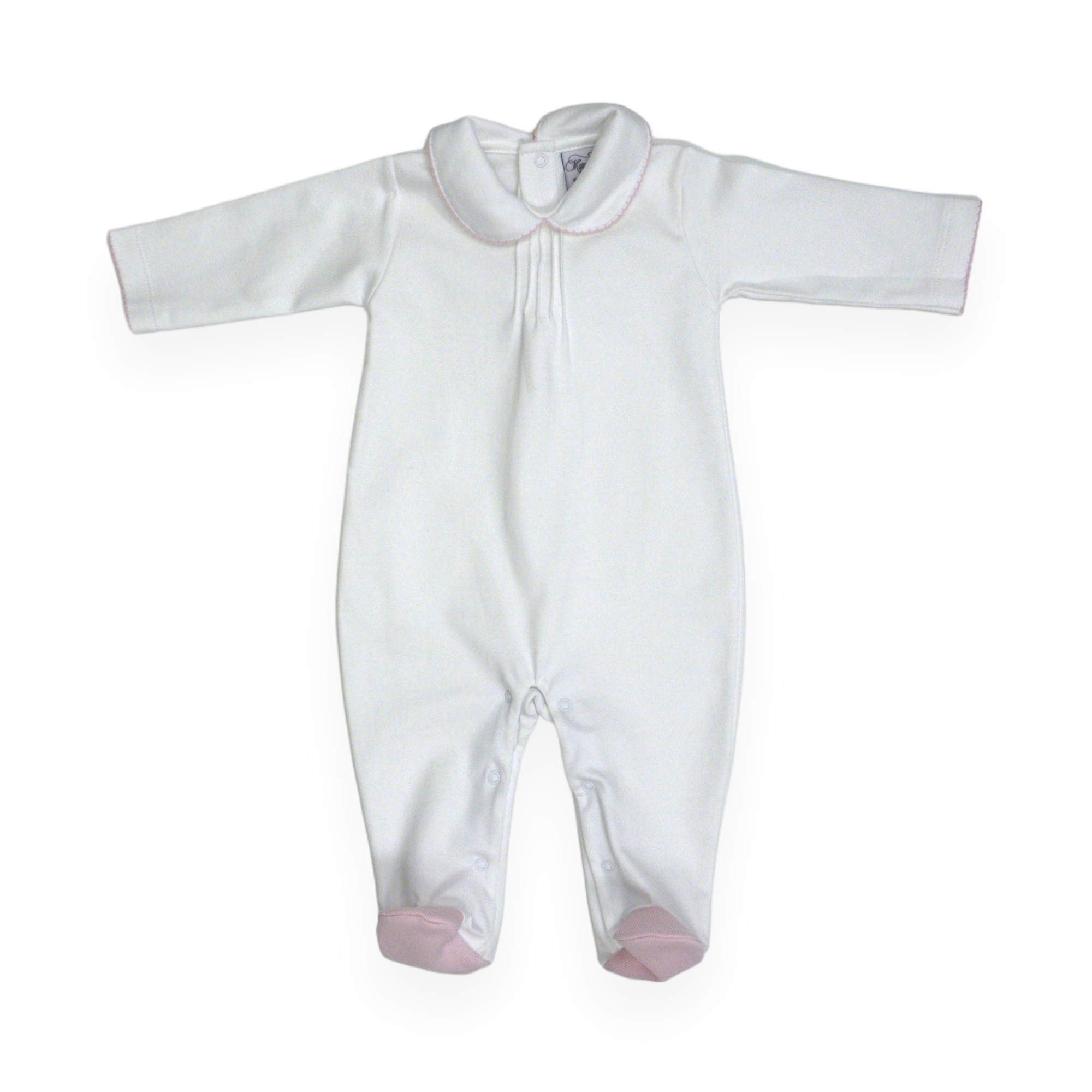 Marcela Cozy Bear Pima Cotton Footie & Cardigan Set, Pink