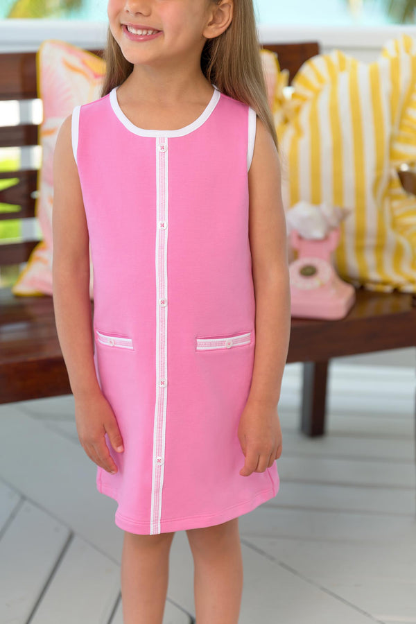 Beaufort Bonnet Annie Apron Dress, Winter Park Pink