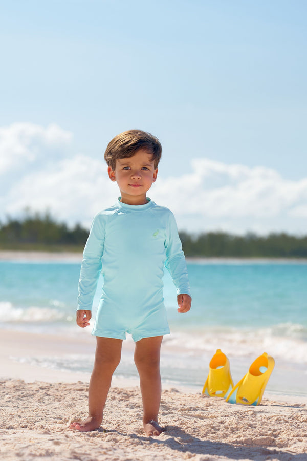 Beaufort Bonnet Price Pool Romper, Edisto Egg Blue
