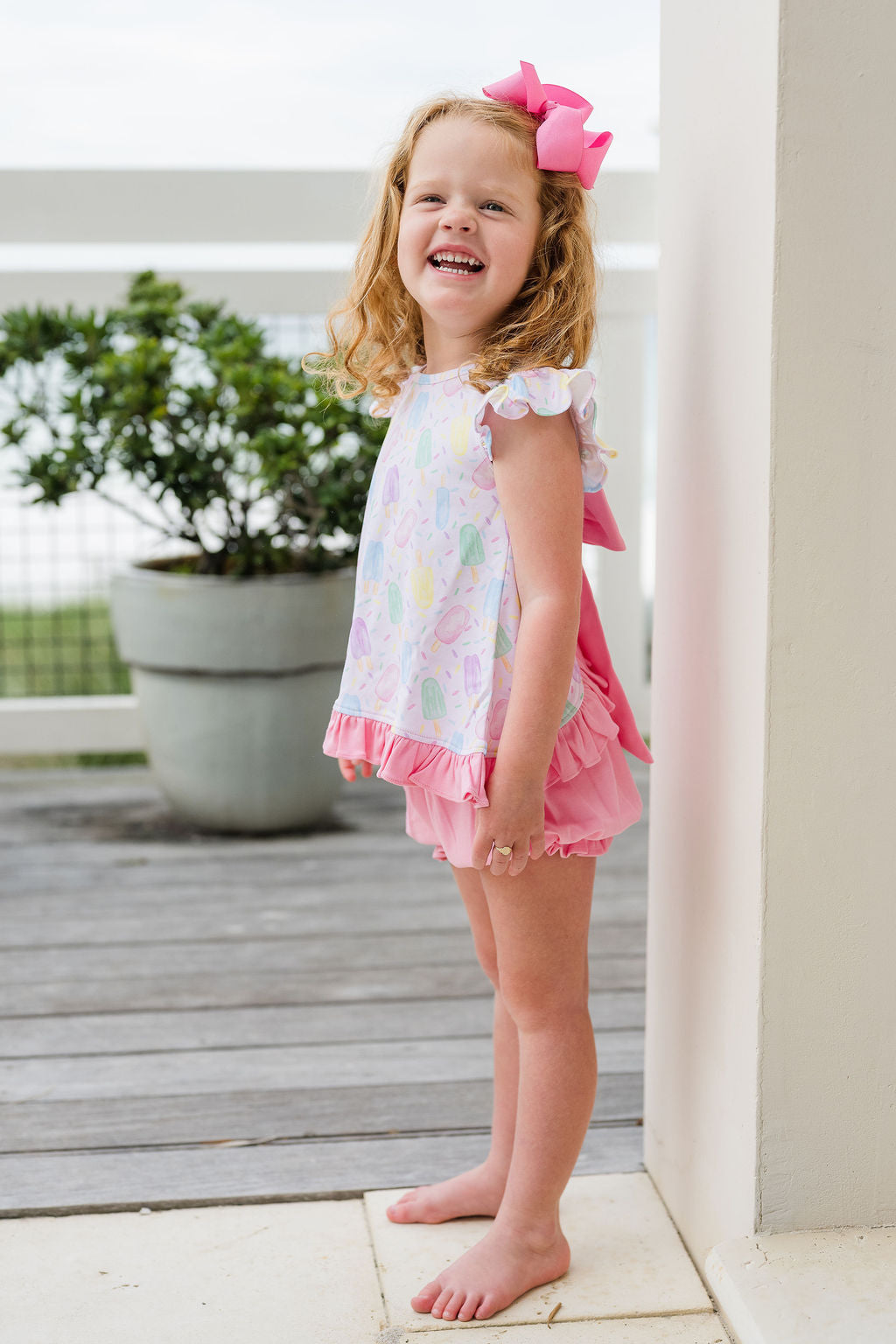 James & Lottie Sweet Summertime Knit Mae Swing Bloomer Set