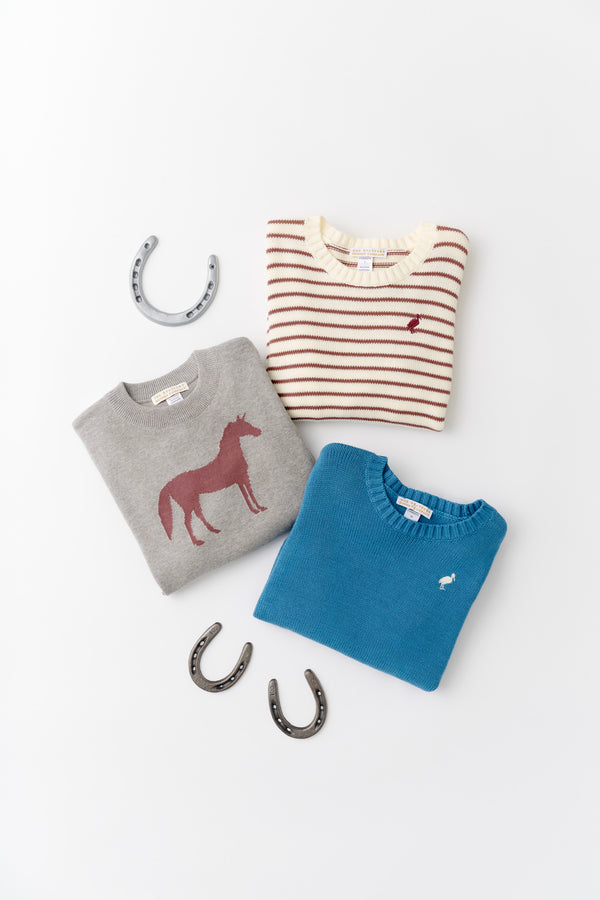 Beaufort Bonnet Isaac's Intarsia Sweater, Horse