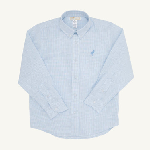 Beaufort Bonnet Deans List Dress Shirt, Barrington Blue Mini Windowpane