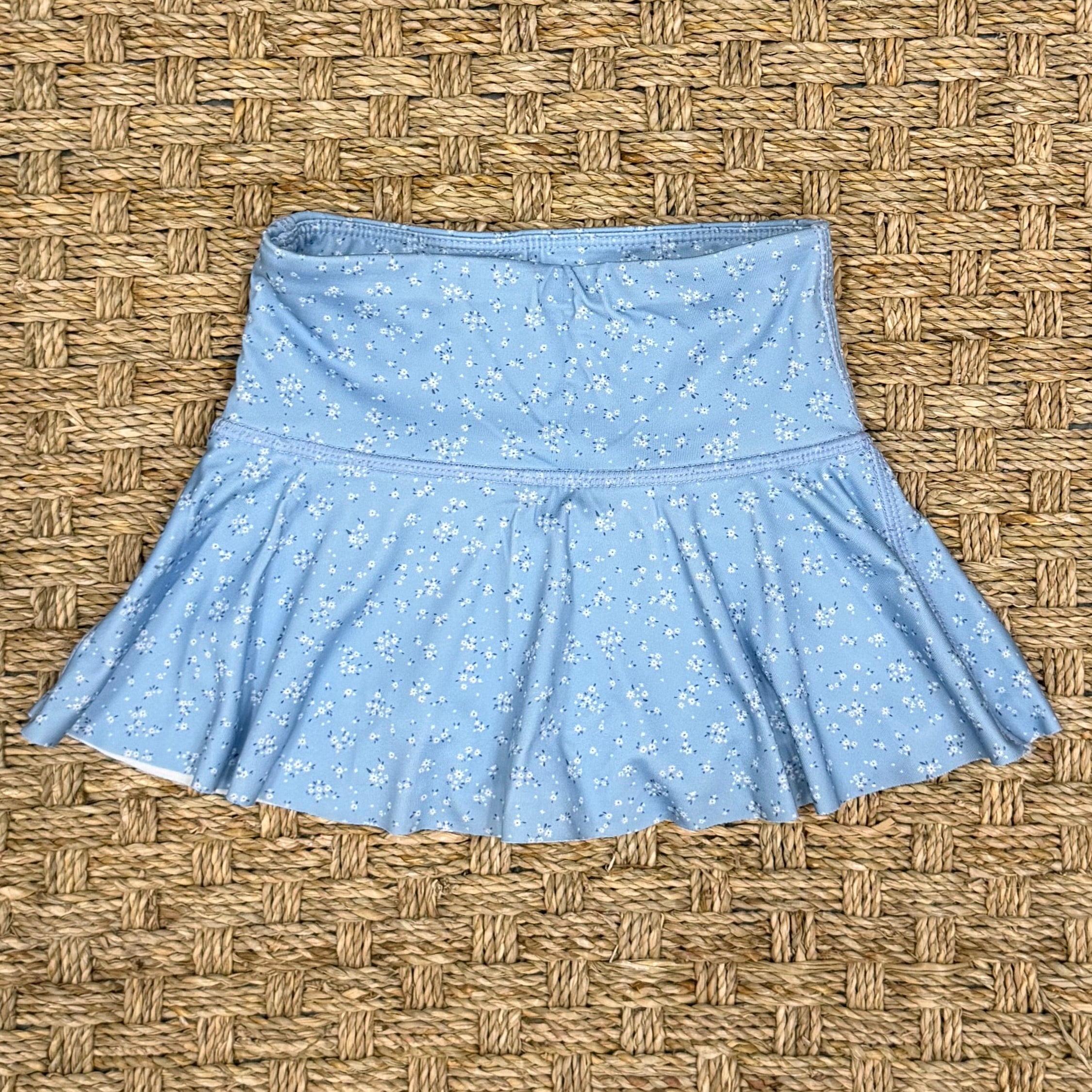Honesty Skirt, Blue Floral