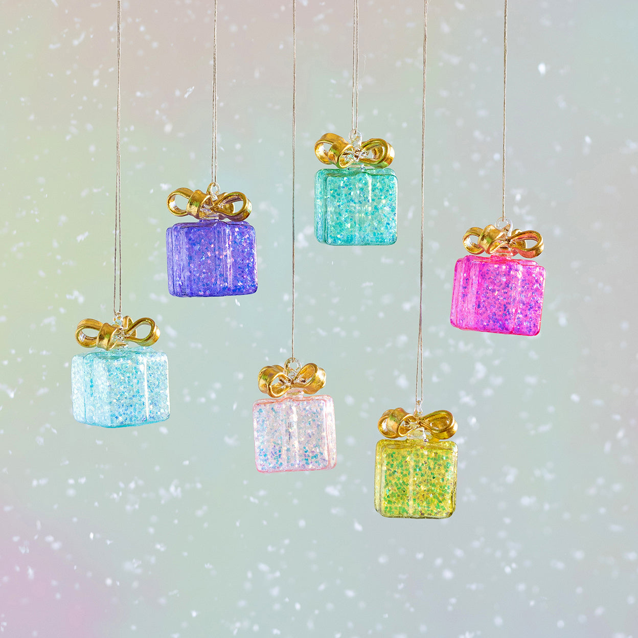 Glitterville Sparkly Gitft Box Ornament