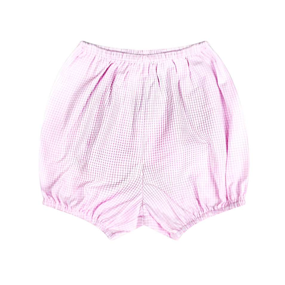 Lullaby Set Elegant Diaper Cover, Baby Pink Minigingham