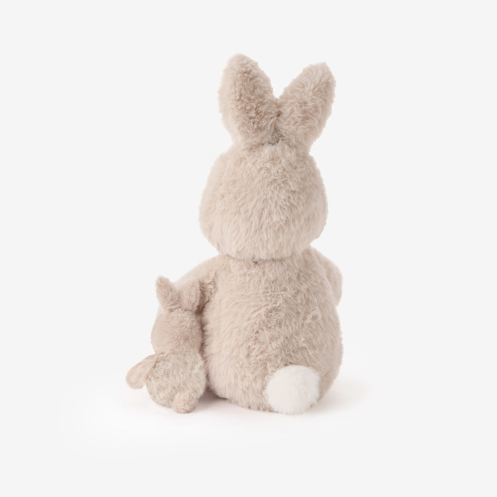Elegant Baby Mama & Baby Bunny Plush Toy