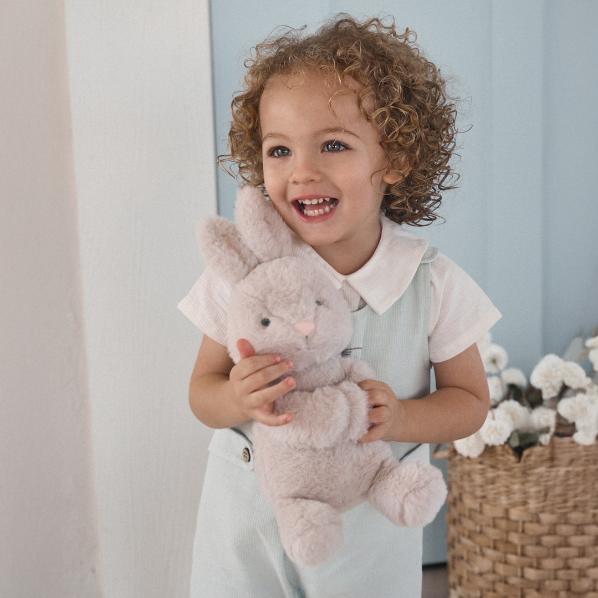 Elegant Baby Mama & Baby Bunny Plush Toy