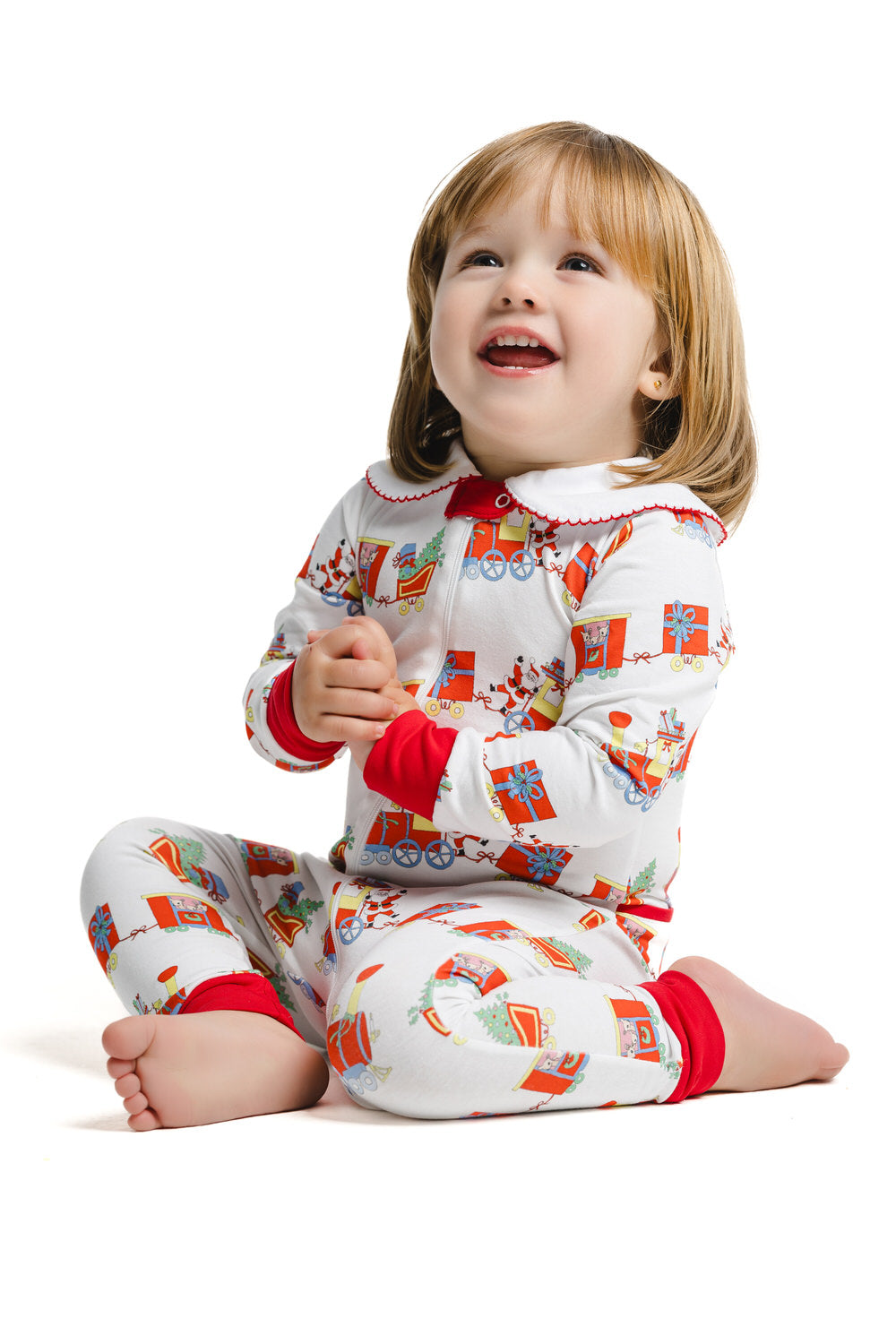 Sal & Pimenta Christmas Train Baby Pajama