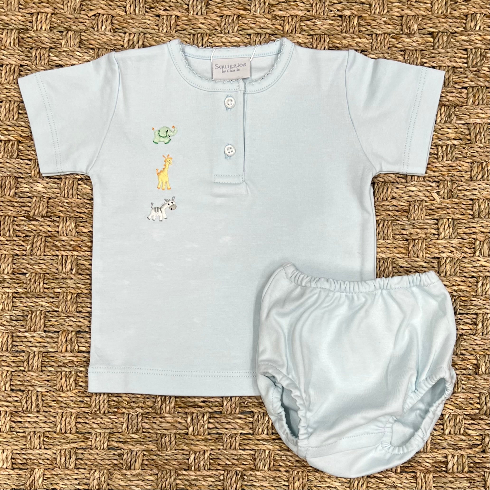 Squiggles Mini Baby Safari Diaper Set