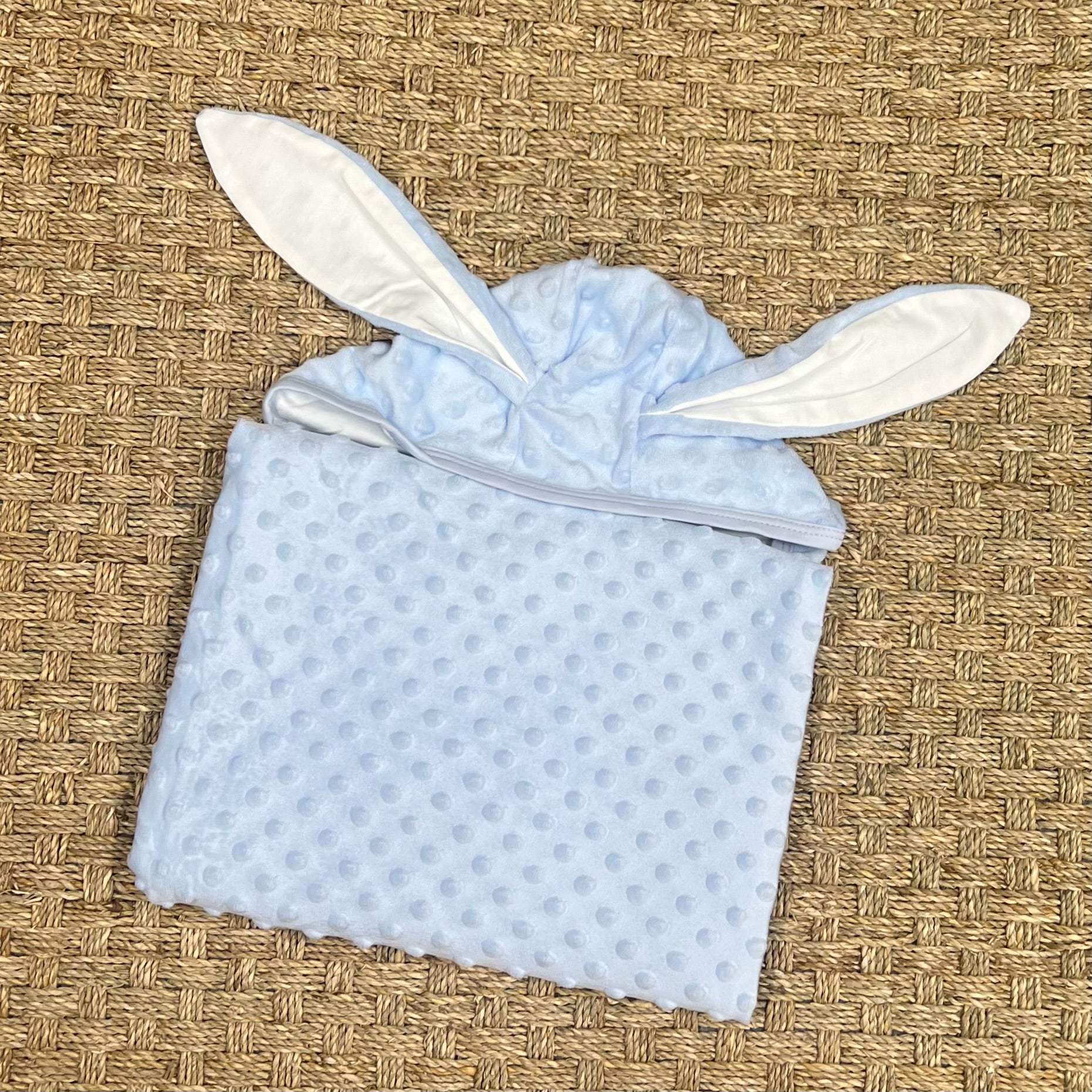 Marcela Minky Pima Hooded Bunny Ears Baby Blanket