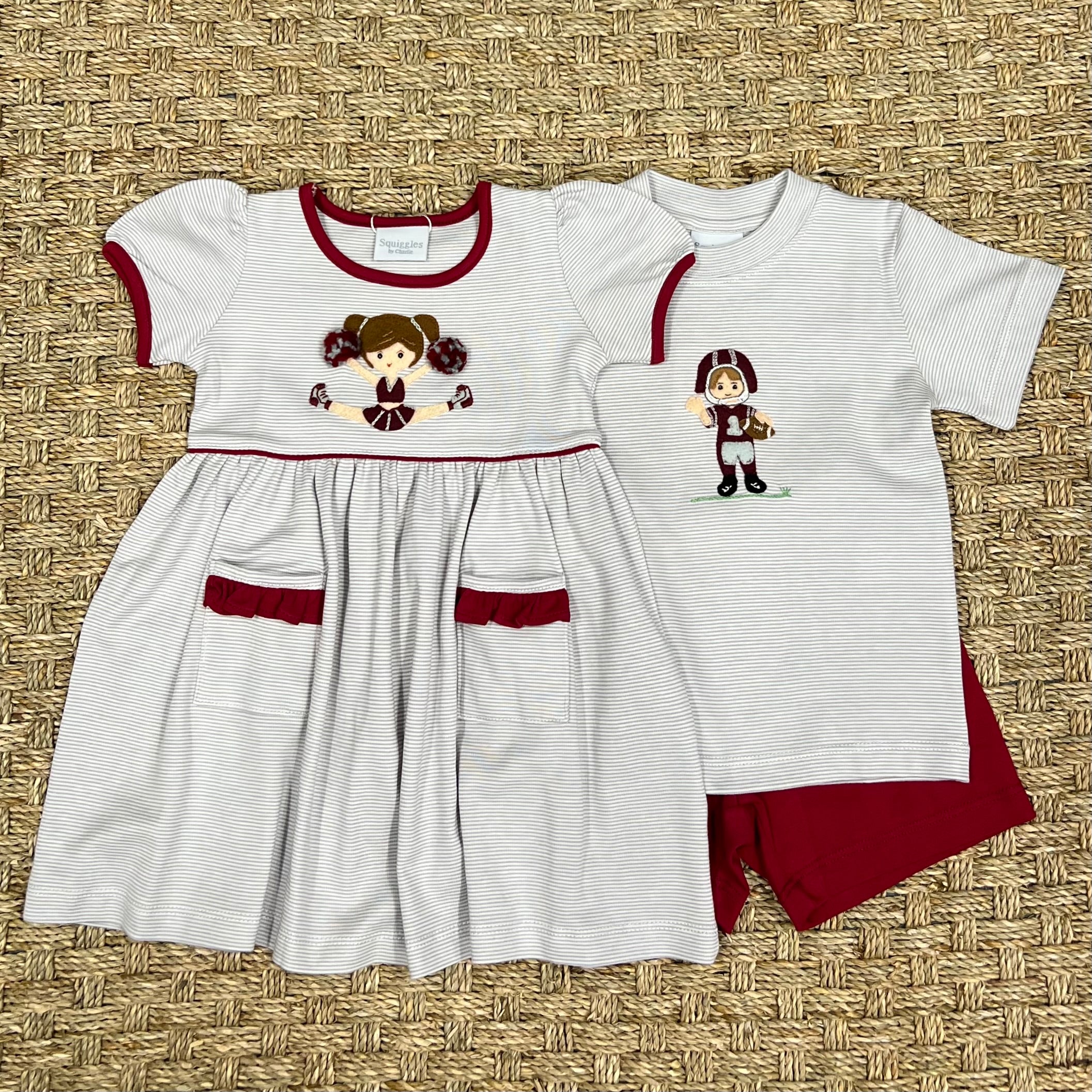 Squiggles Touchdown Club Short Set, Mississippi State