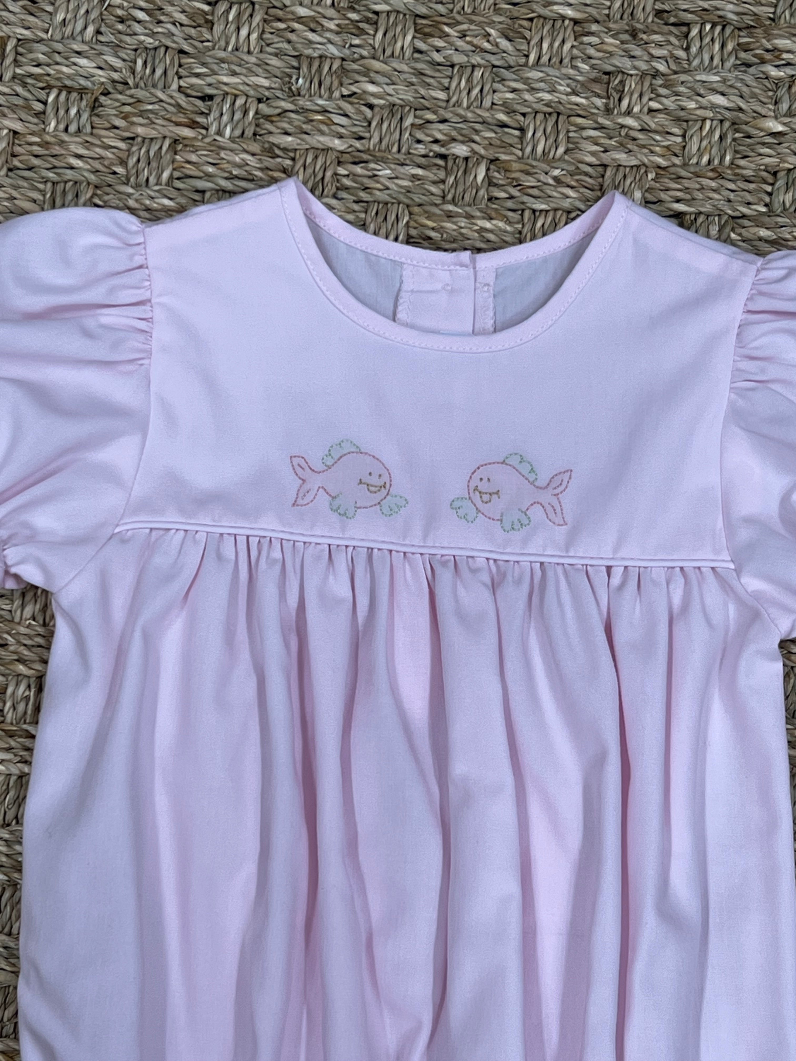 Auraluz Pink Bubble with Fish Embroidery