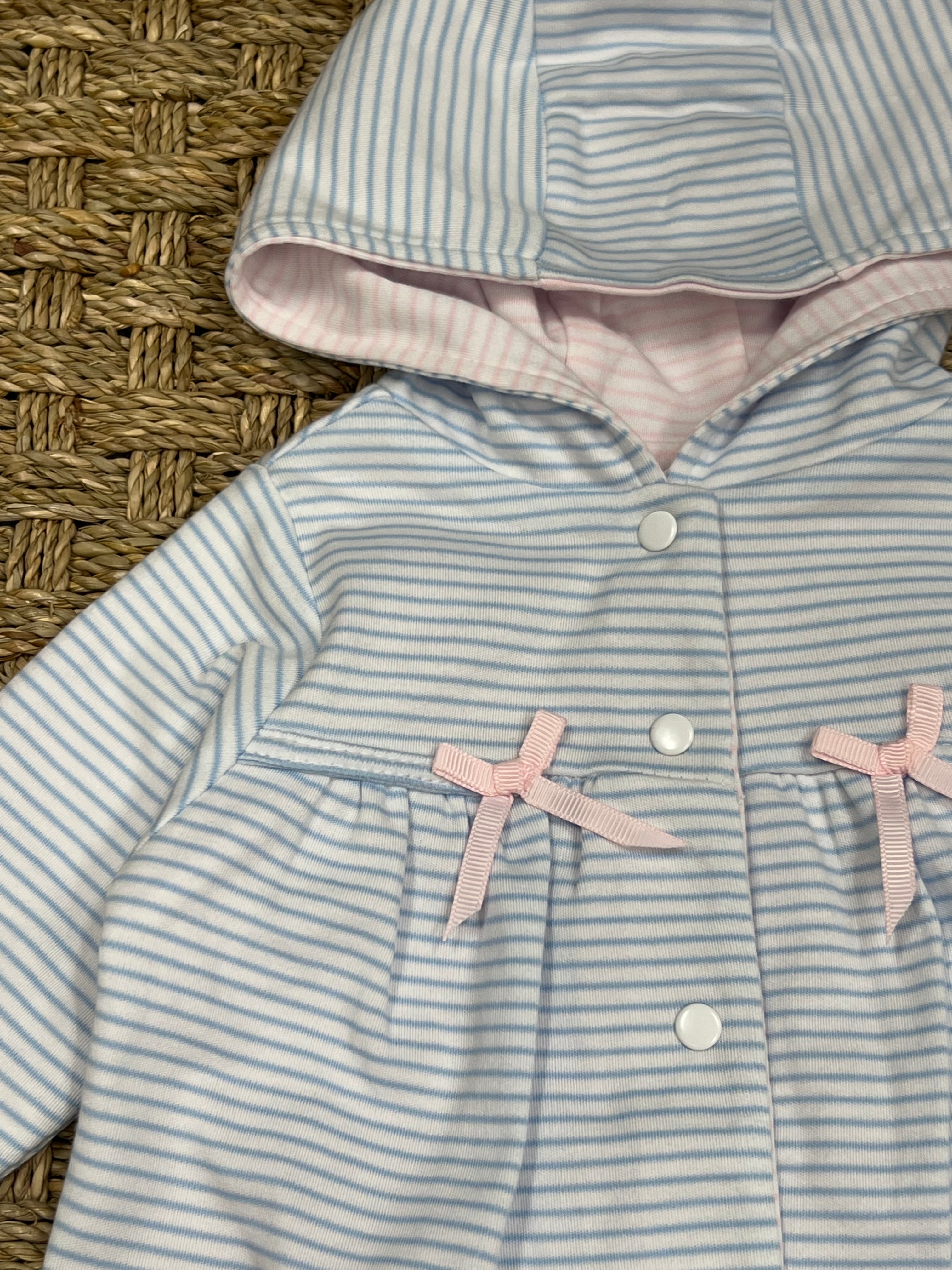 Squiggles Reversible Striped Hooded Jacket