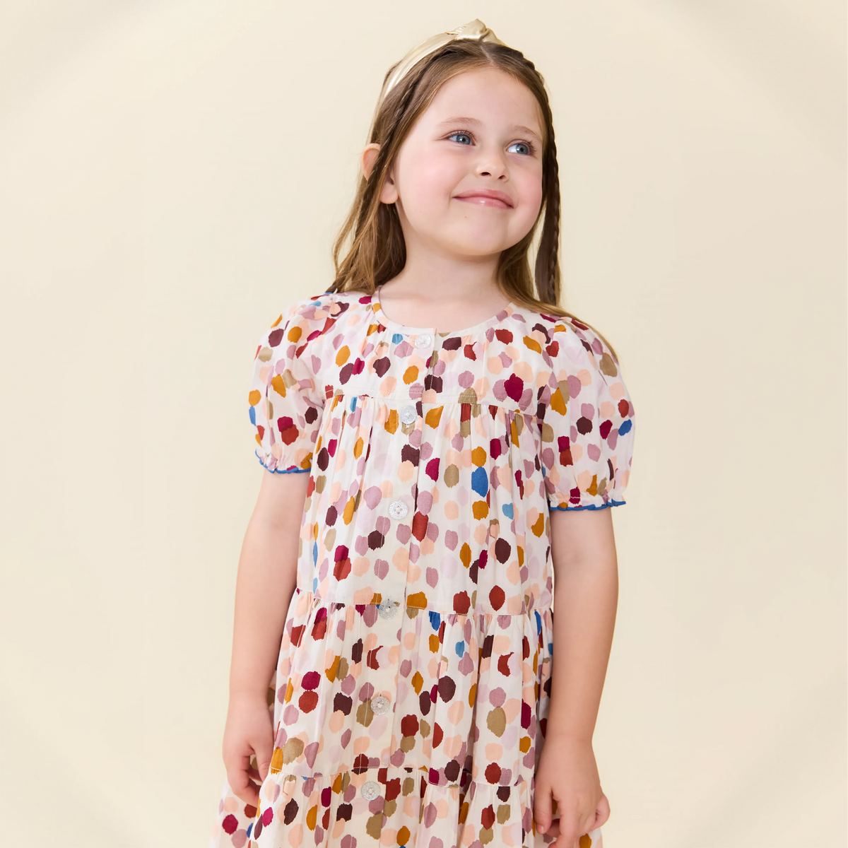Pink Chicken Elizabeth Dress, Autumn Spots