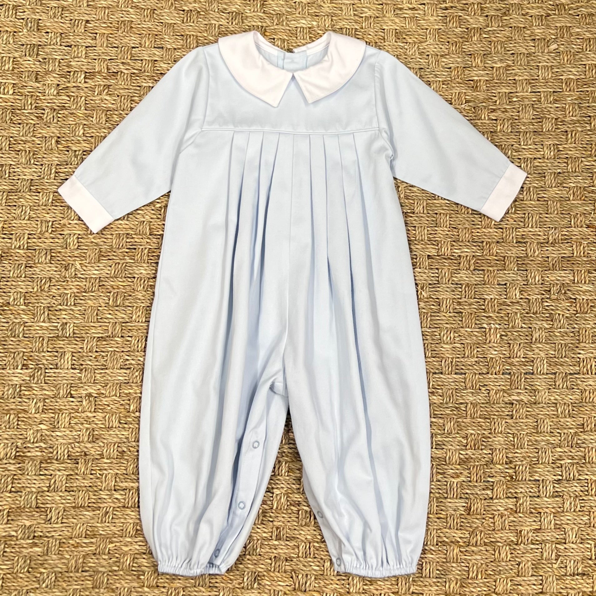 Auraluz Blue Pique Longall with White Trim