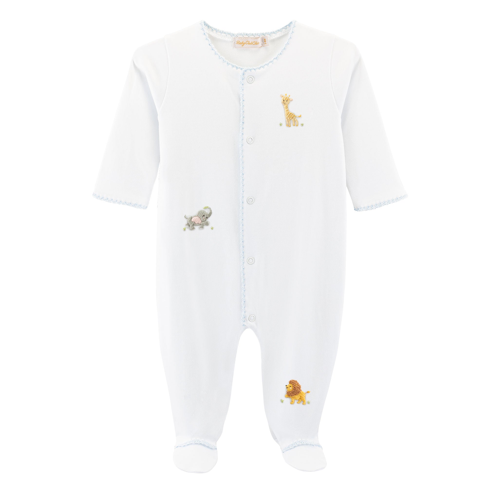 Baby Club Chic Safari Adventure Footie with Crochet Trim