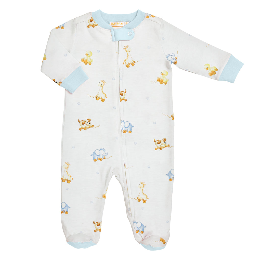 Baby Club Chic Sweet Toys Zipped Footie