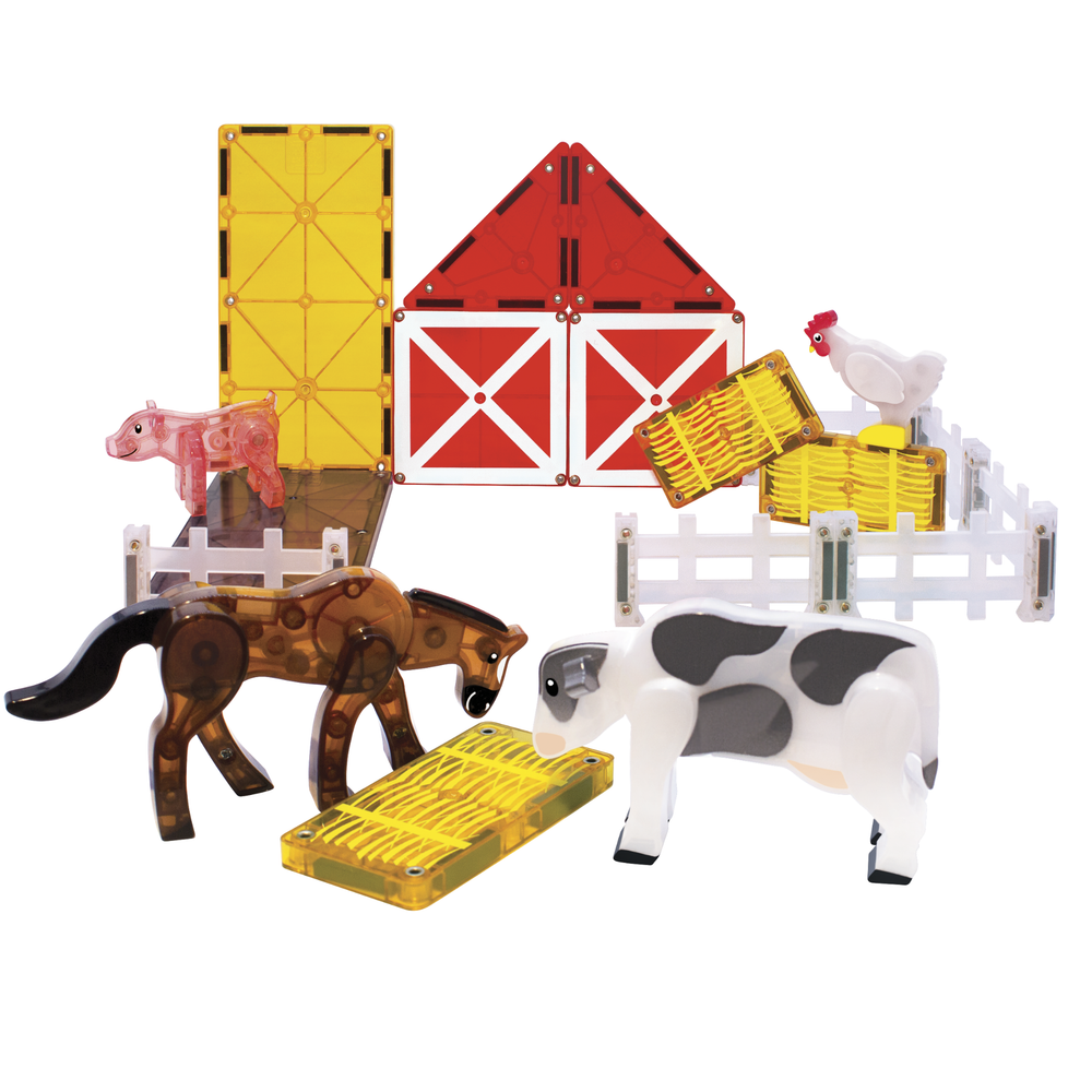 Magna-Tiles Farm Animals, 25 Piece Set