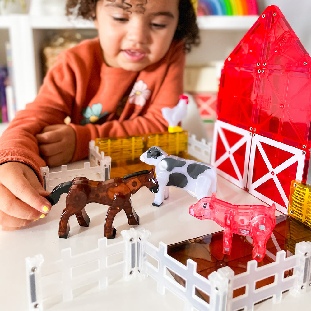 Magna-Tiles Farm Animals, 25 Piece Set