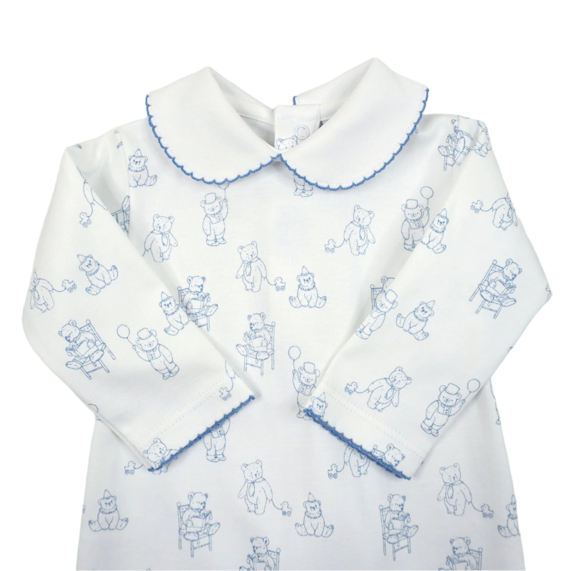 Marcela Bears Pima Cotton Footie Pajamas