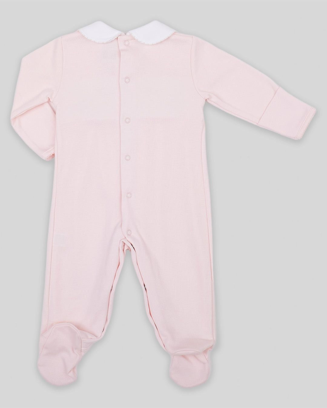 Miocotton Hand Smocked Emmy Footie, Pink