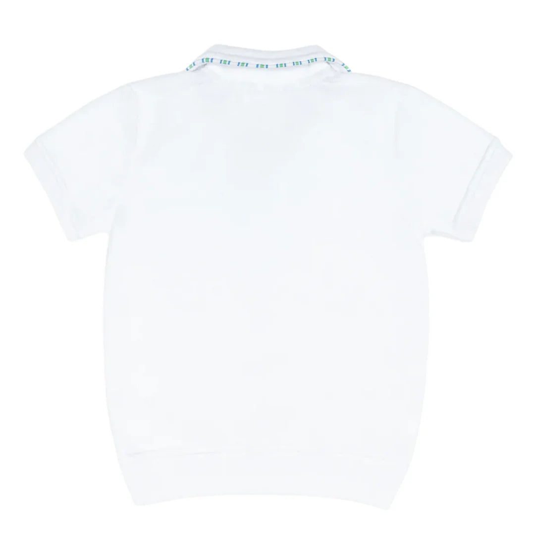 Minnow Terry Polo, Unisex Shell White