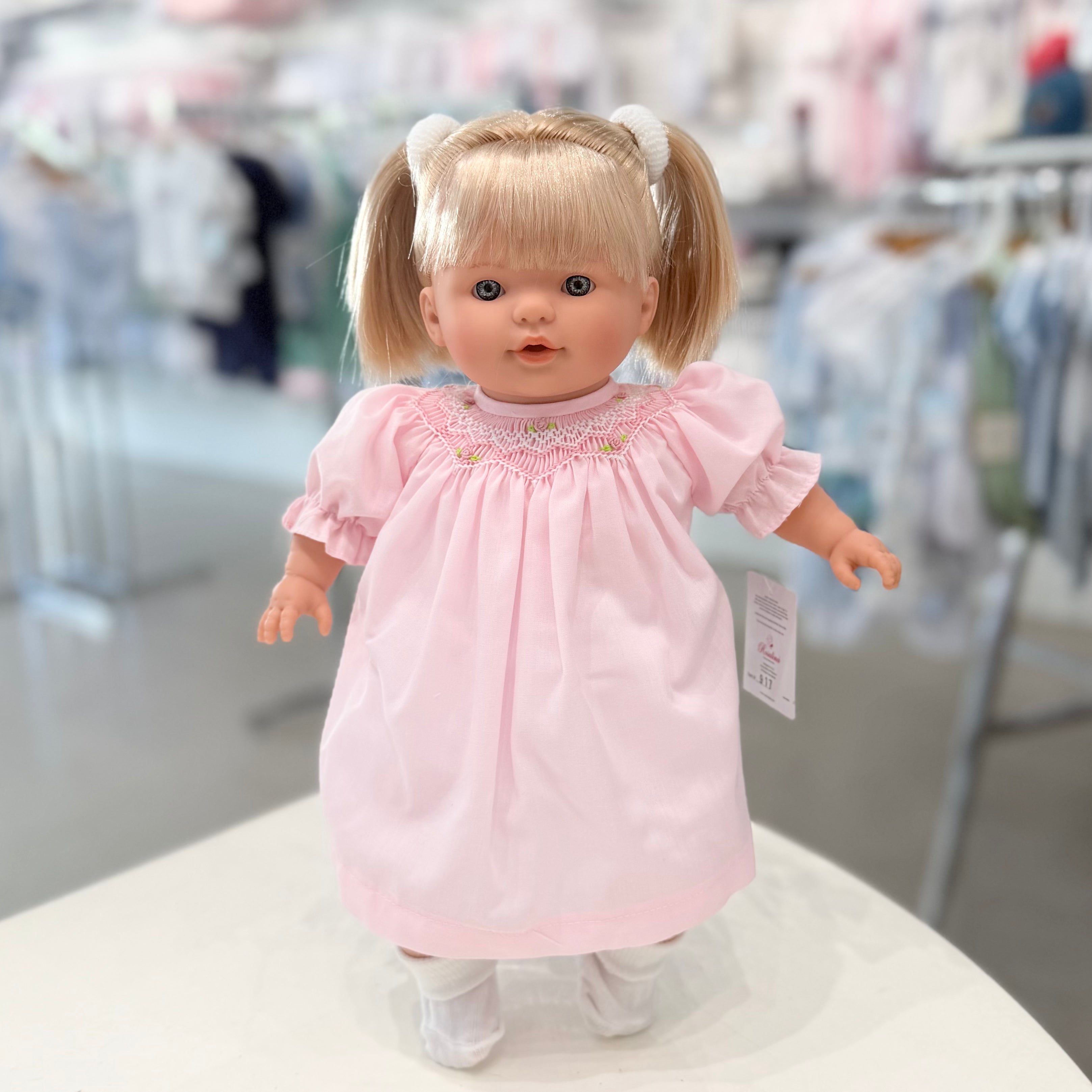 Rosalina Jade Blonde Doll with Pink Roselle Bishop