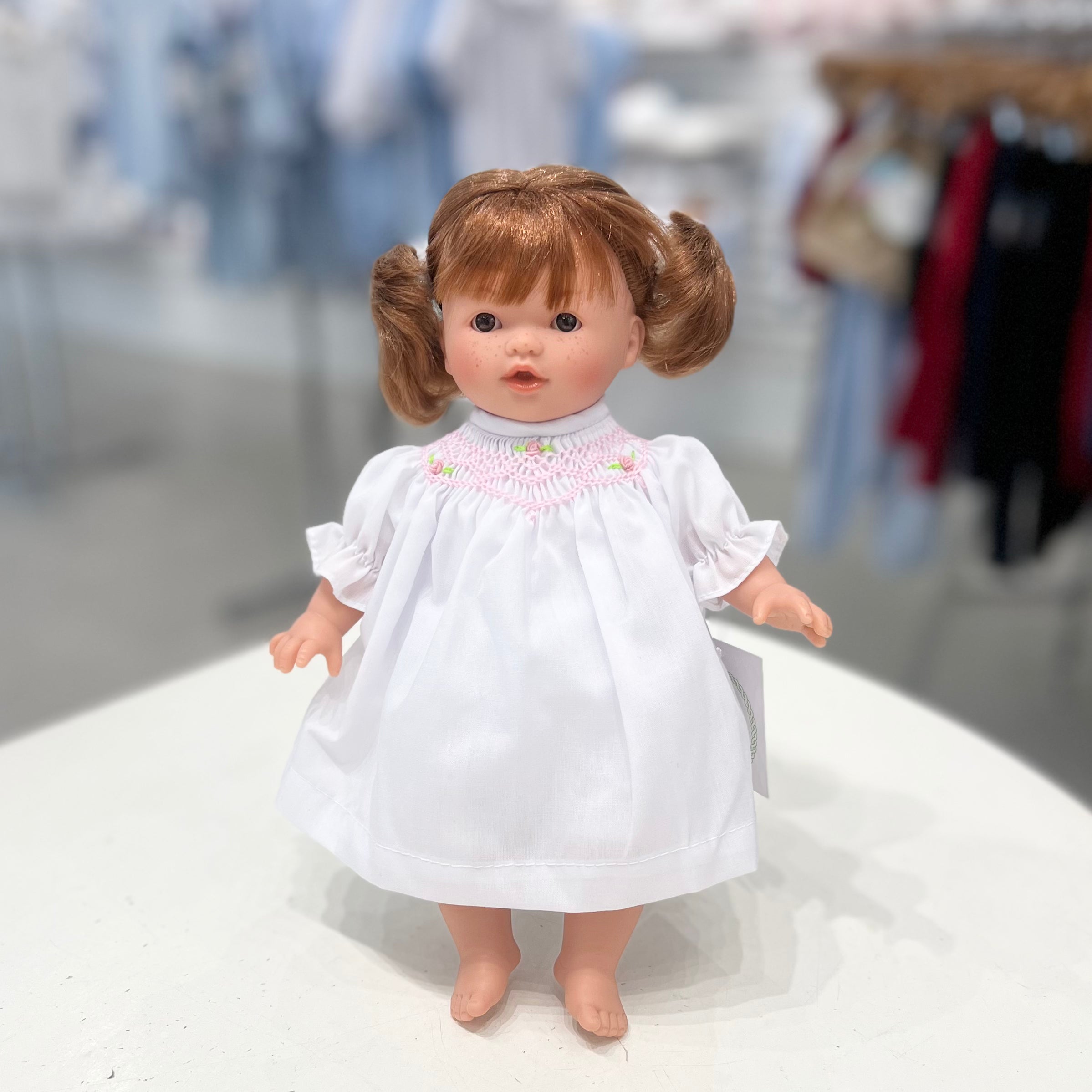 Rosalina Holly Red Haired Doll with White Roselle Bishop & Pigtails