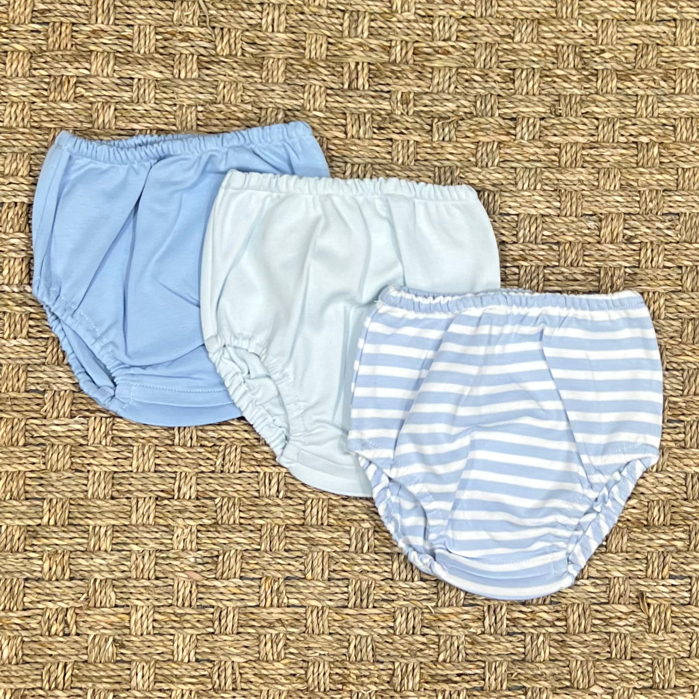 Squiggles Blue Diaper Cover