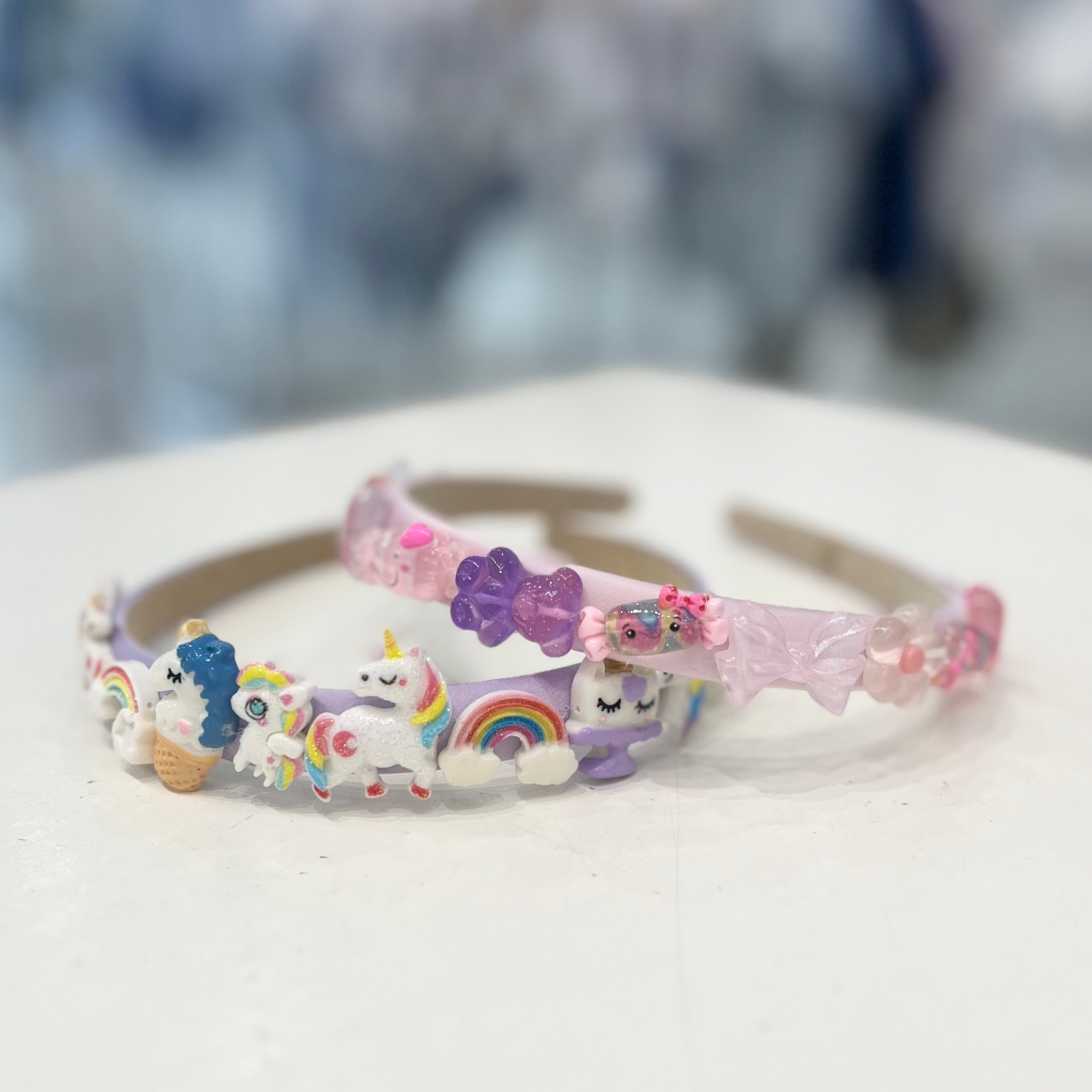 Bari Lynn Satin Thin Charm Headband