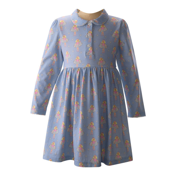 Rachel Riley Snowflake Dancers Jersey Dress