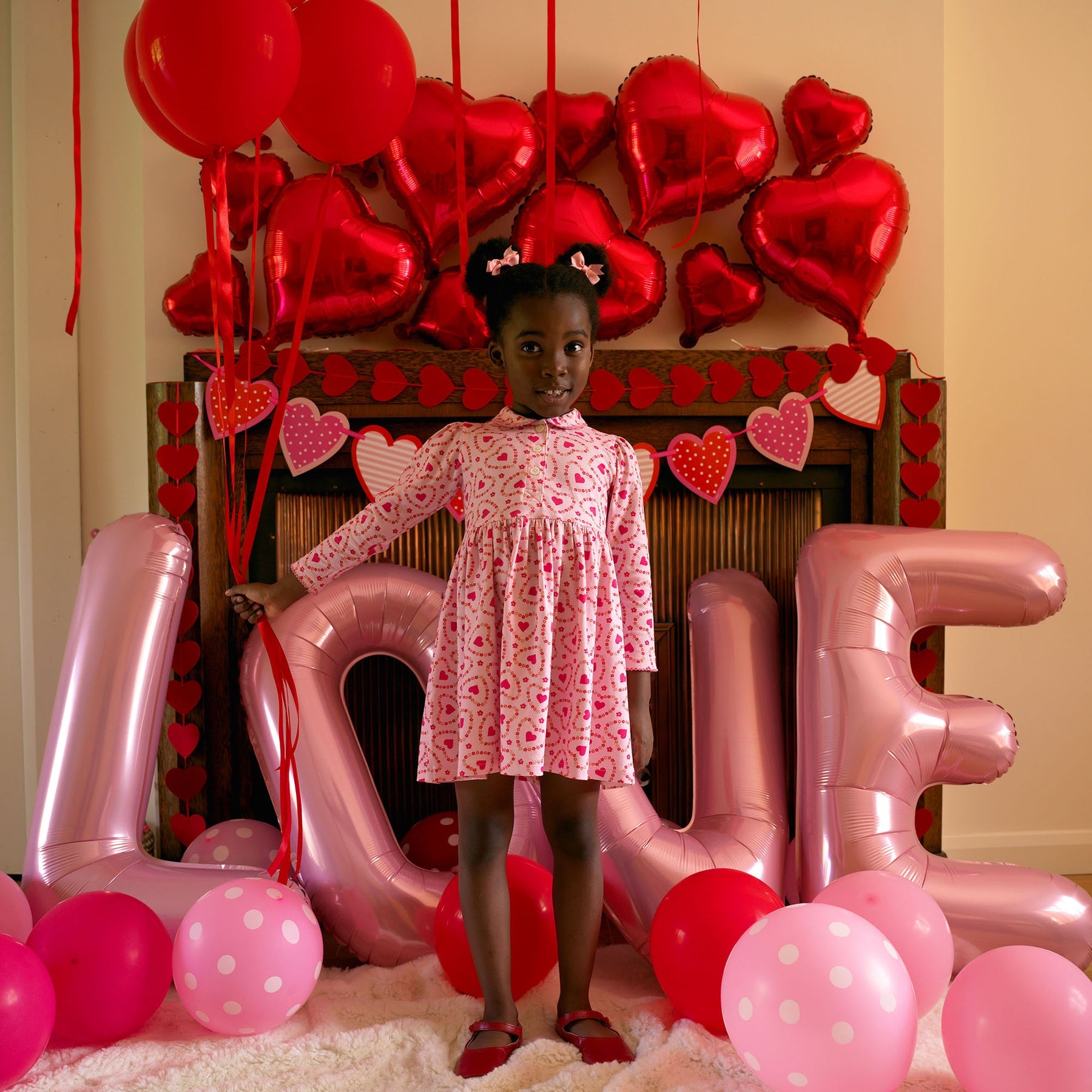 Rachel Riley Floral Heart Jersey Dress