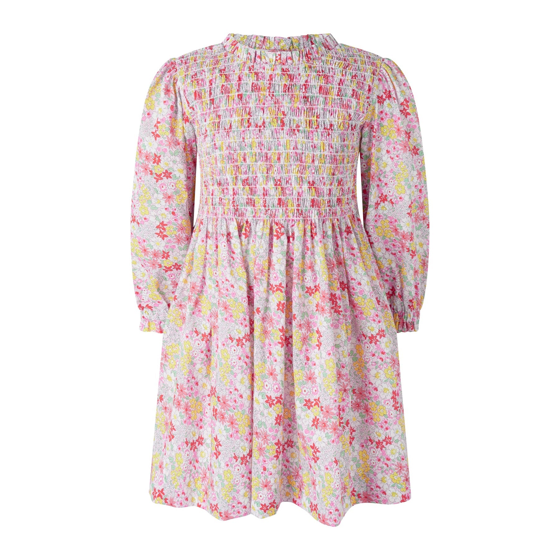 Rachel Riley Ditsy Garden Ruched Dress