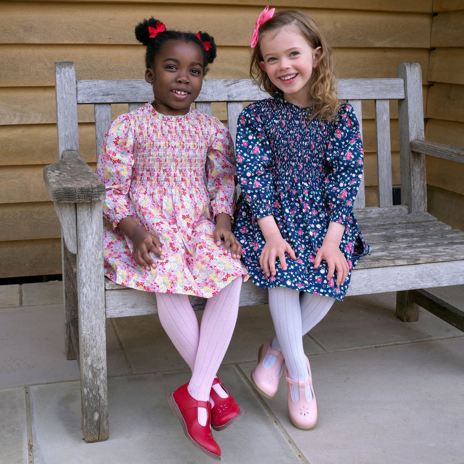 Rachel Riley Ditsy Garden Ruched Dress