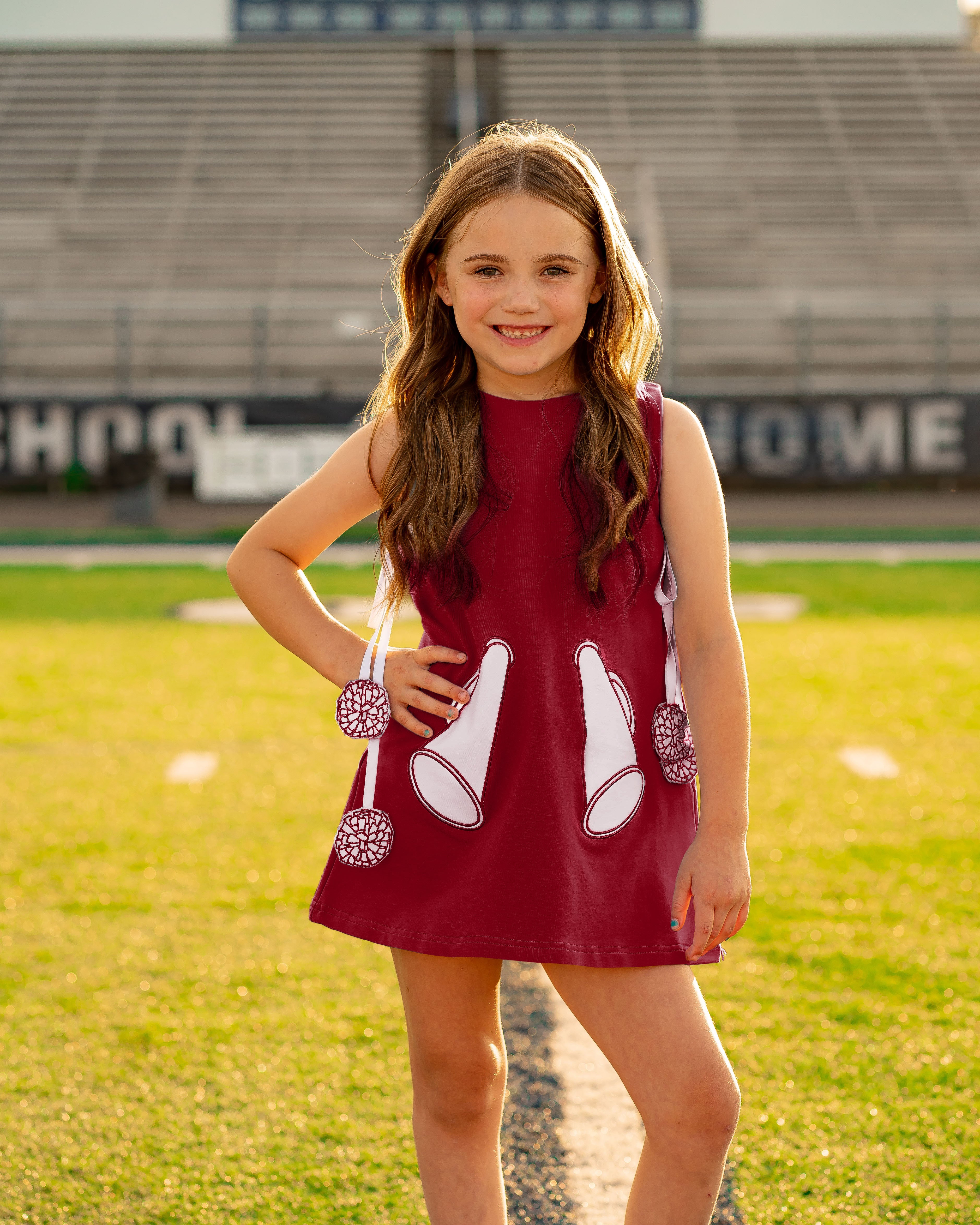 Yellow Lamb Game Day Jumper, Burgundy