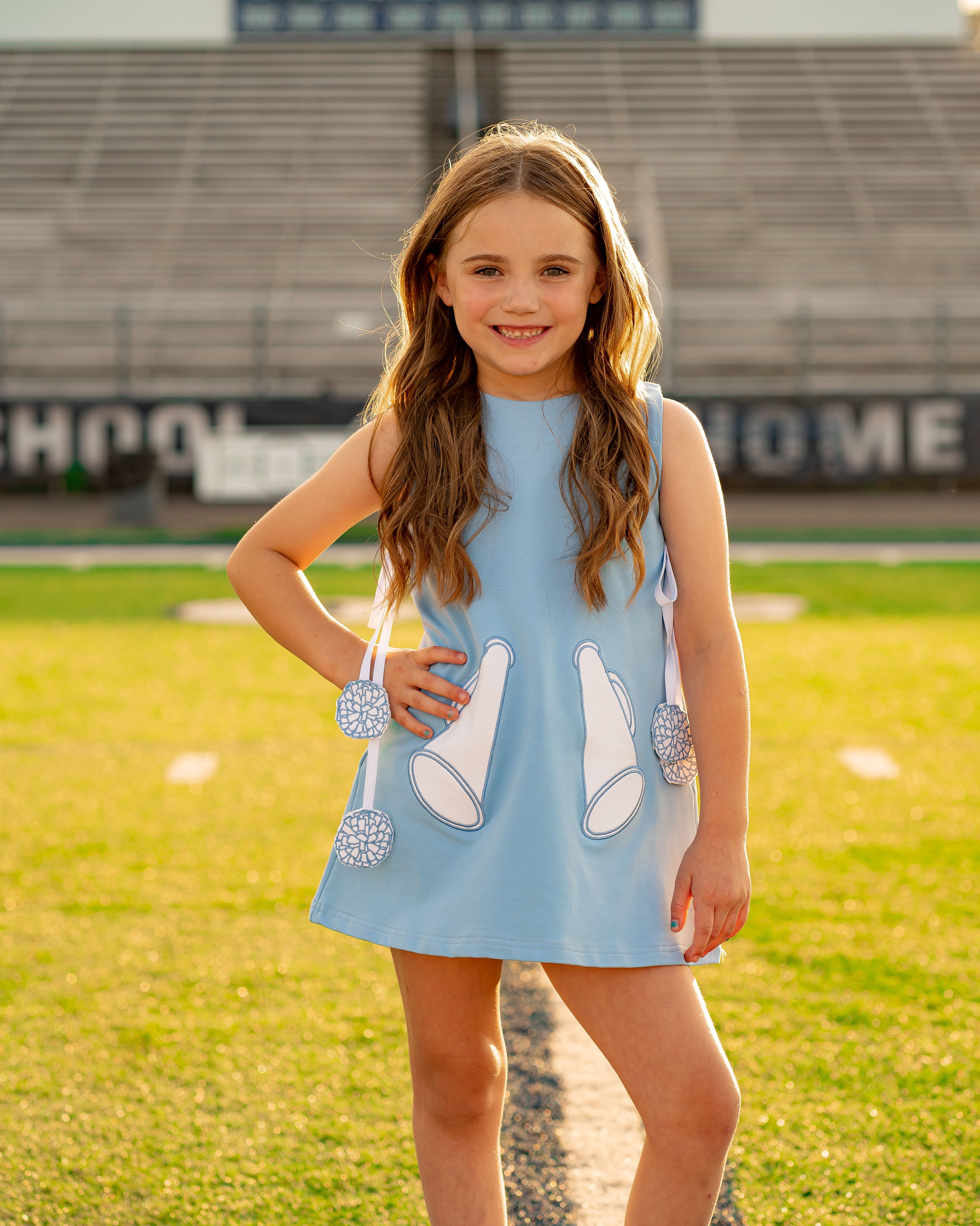 Yellow Lamb Game Day Jumper, Light Blue