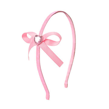 Sweet Wink Dainty Heart Bow Headband