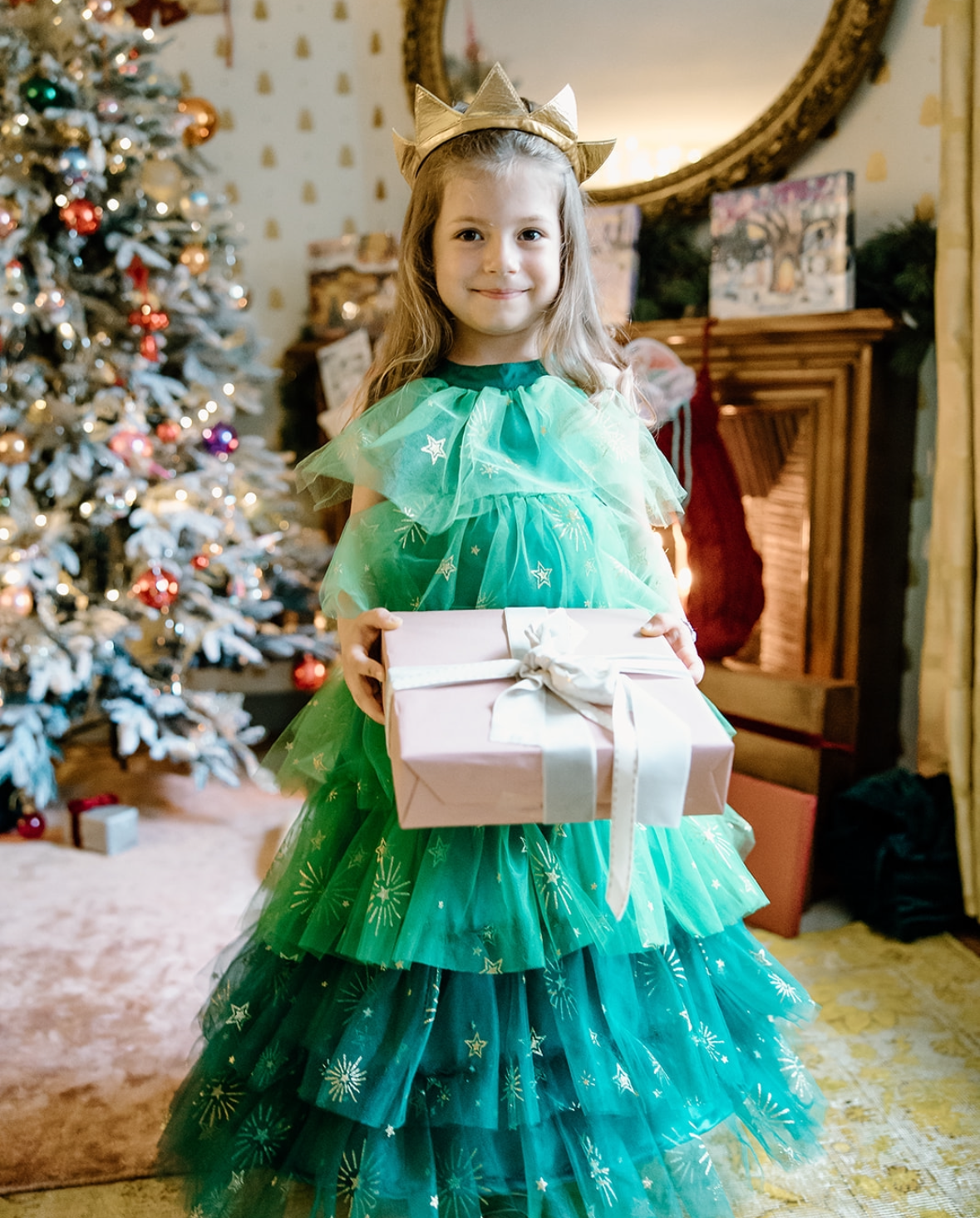 Creative Education Christmas Tree Dress & Headpiece