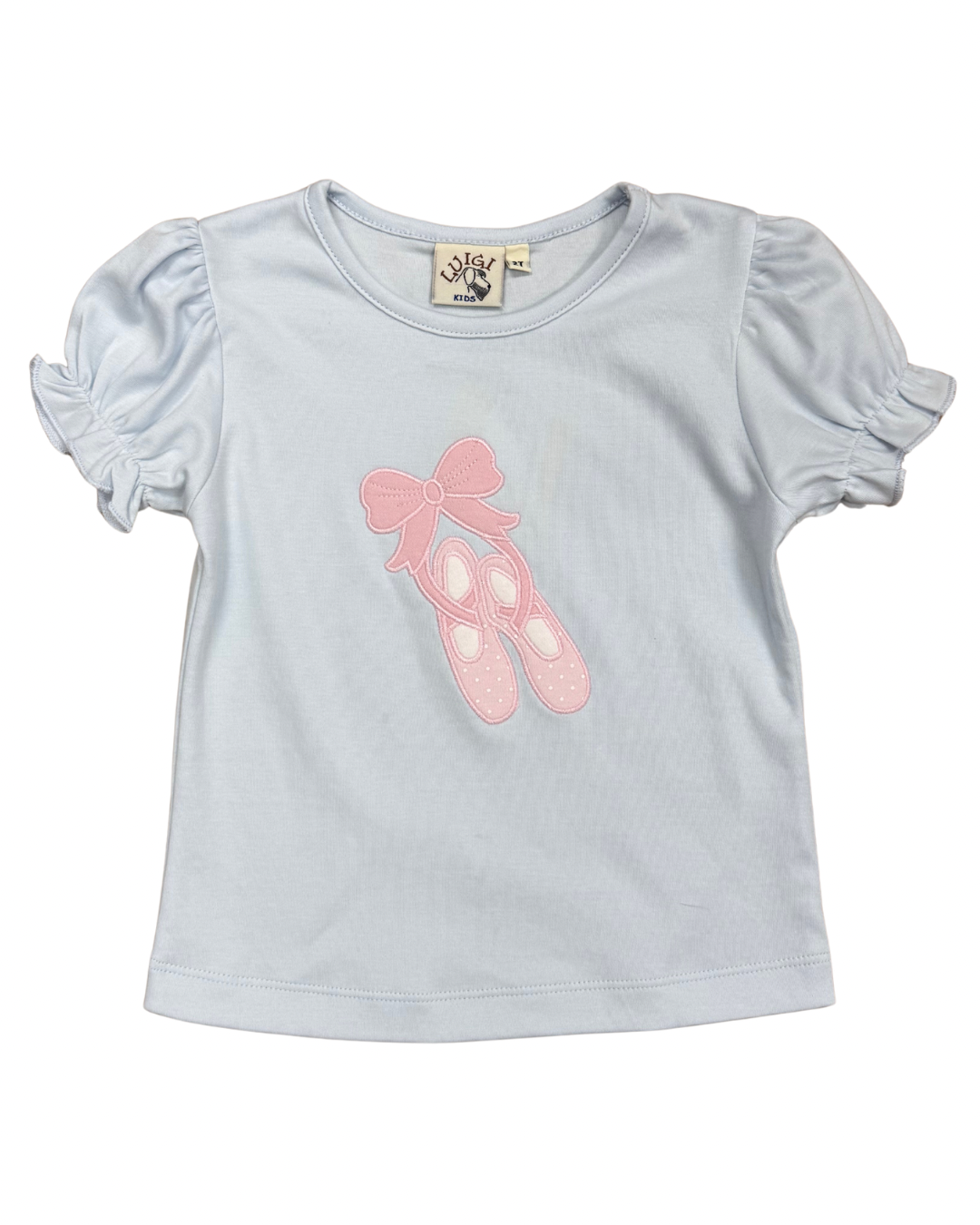 Luigi Gathered Ruffle Top, Ballet Slippers