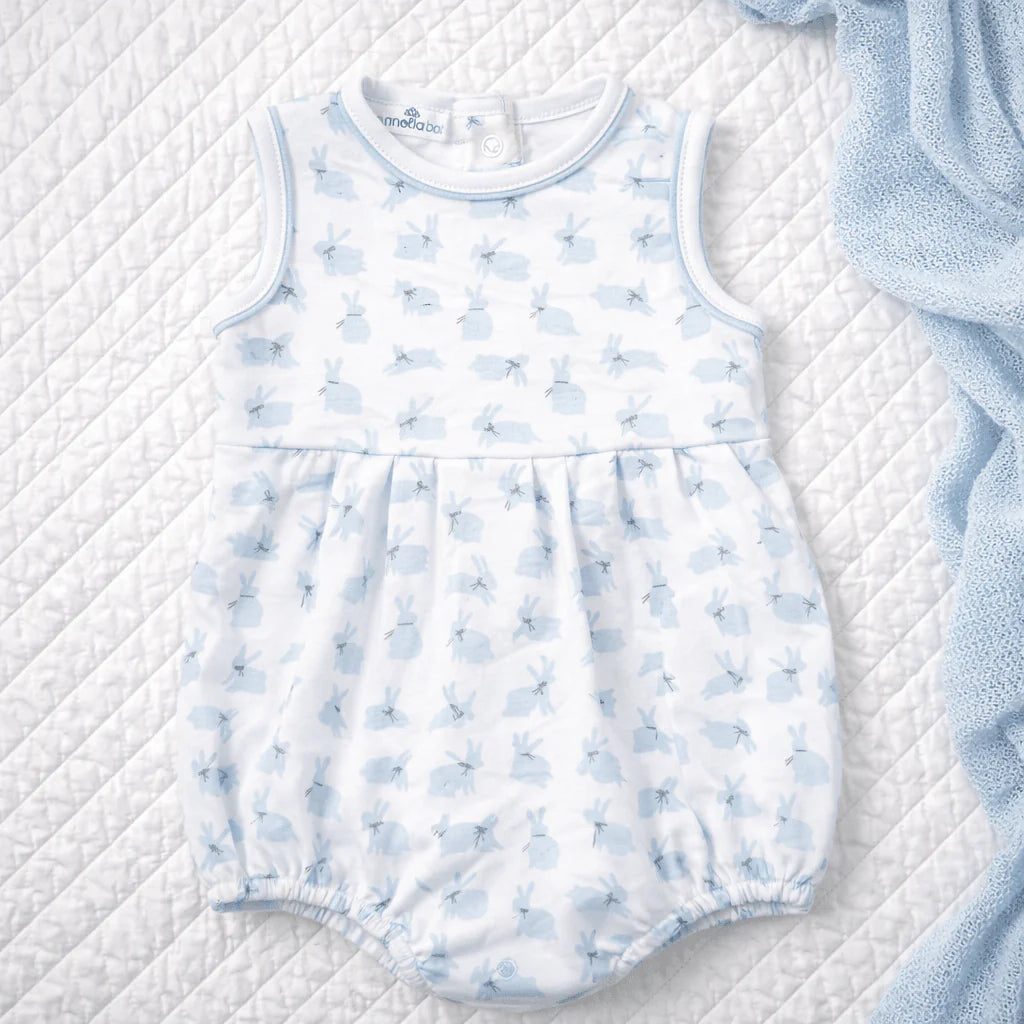 Magnolia Baby Leaping Bunnies Print Bubble - Light Blue