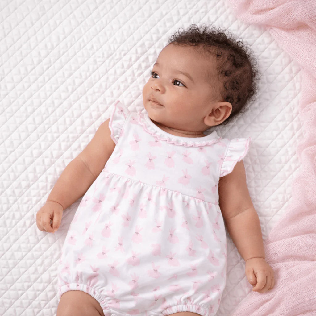Magnolia Baby Leaping Bunnies Print Bubble - Pink
