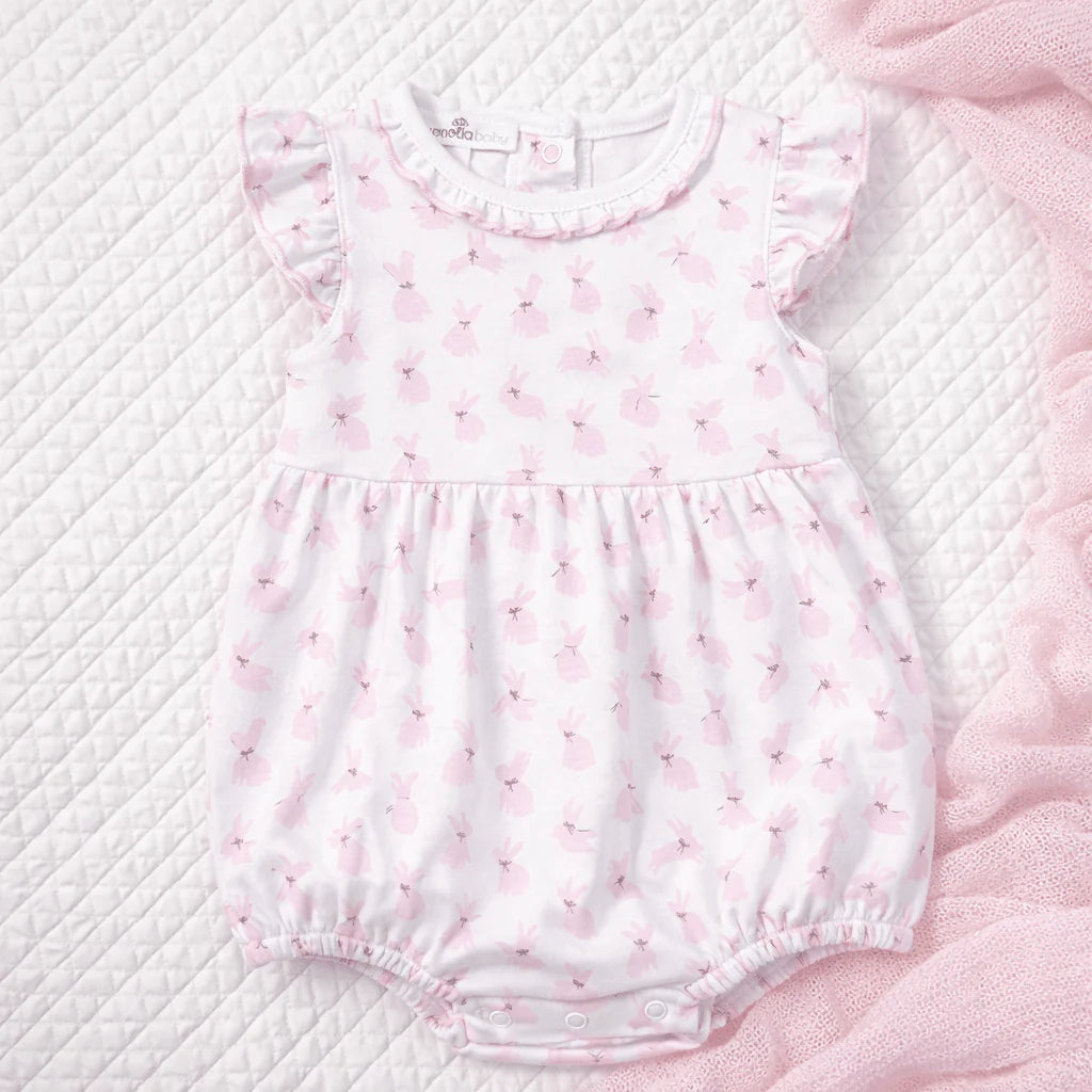 Magnolia Baby Leaping Bunnies Print Bubble - Pink