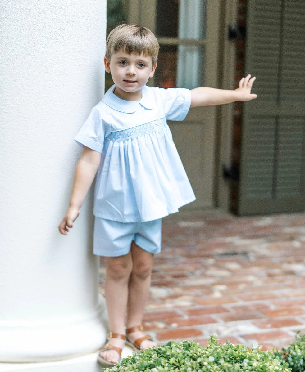 Lullaby Set Hayes Bubble, Classic Blue Windowpane, Airplanes