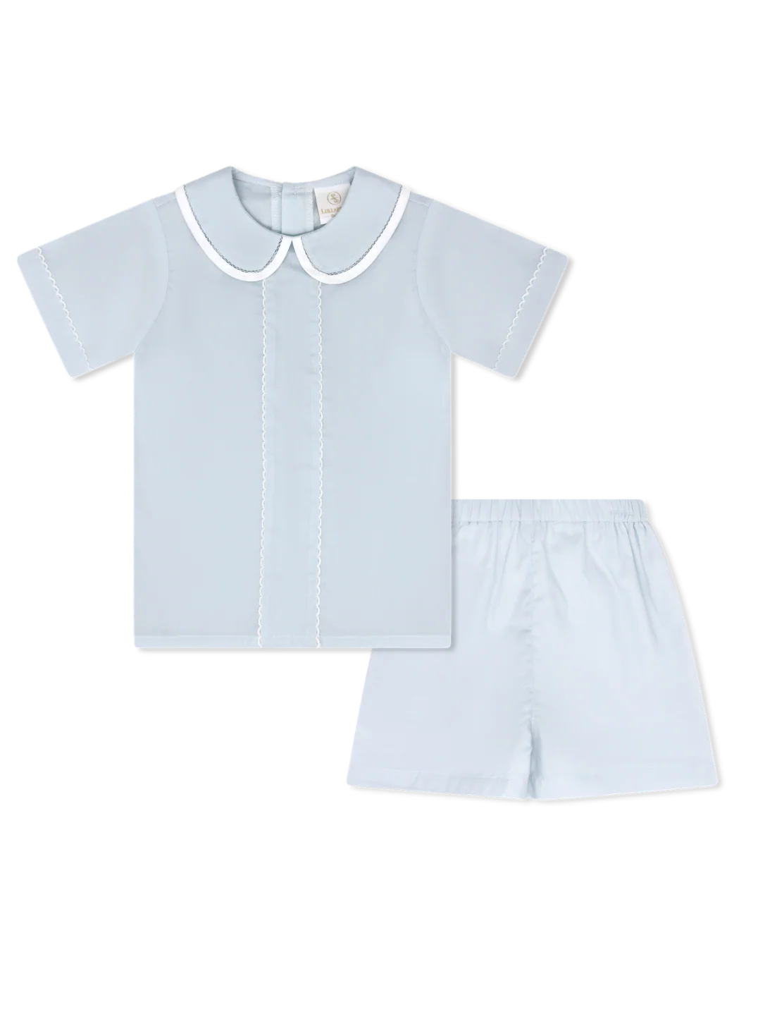 Lullaby Set Jonathon Short Set, Blessing Blue Batiste