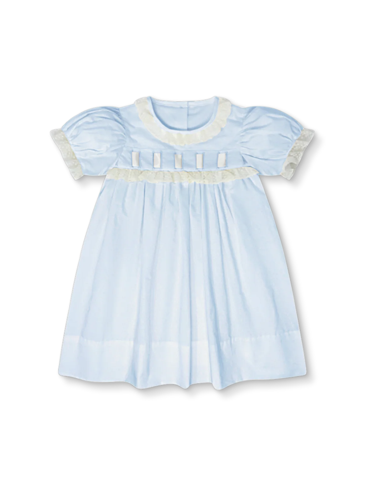 Lullaby Set Paris Dress, Blue, Ecru